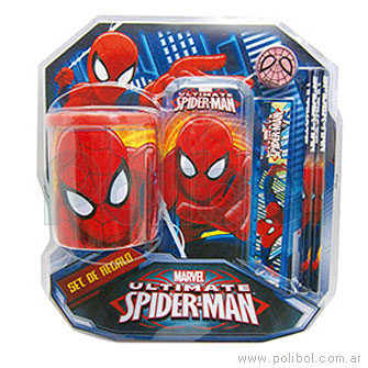 Set escolar canopla Spiderman