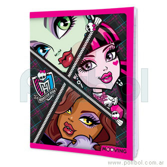Cuaderno 16x21 Monster High