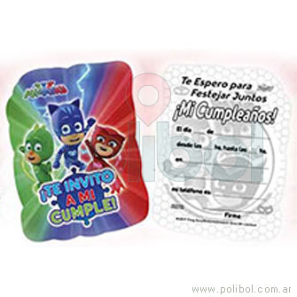 Invitaciones PJMASKS