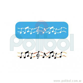 Stencil de notas musicales mini