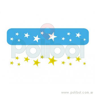 Stencil de estrellas mediano