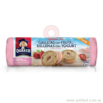 Galletas con fruta rellenas de yogurt