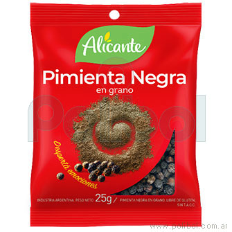 Pimienta negra en grano