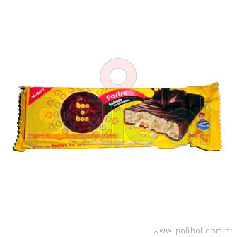 Postre Bon o Bon Bañado en chocolate.