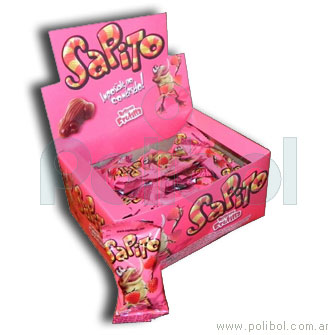 Sapito de chocolate relleno Frutilla x24