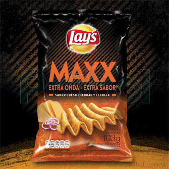 Papas sabor Cheddar y Cebolla Maxx