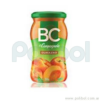 Mermelada BC sabor durazno 390 gr.