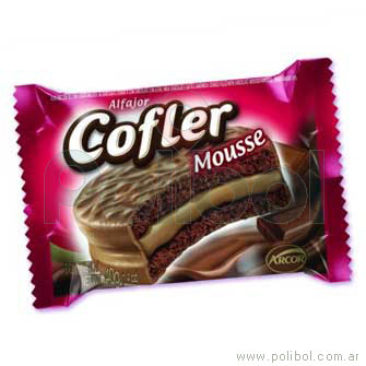 Alfajor de mousse de cocolate.