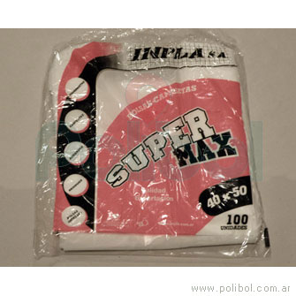 Bolsas camisetas Super Max 40 x 50 cm.