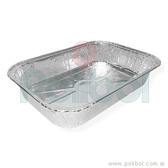 Bandeja de aluminio F50 (R2). Caja x 1000 unidades.