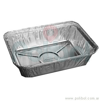 Bandeja de Aluminio Descartable R3 F275 x50 - Papelera Flexipack -  Embalajes y Descartables