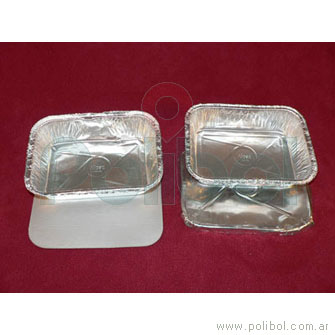 Bandeja de aluminio F75 (R3). Caja x 400 unidades.-