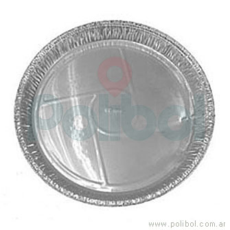 Plato de aluminio P23. Caja x 300 unidades.-