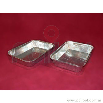 Bandeja de aluminio F100 (B5). Caja x 400 unidades.