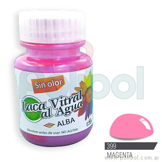 Laca Vitral al Agua Magenta 399