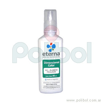 Dimensional Glitter 40ml. Blanco Perlado 301