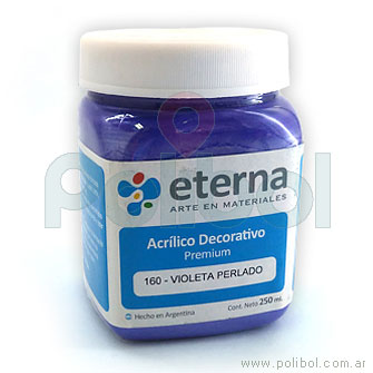 Acrílico decorativo 250ml. Violeta perlado