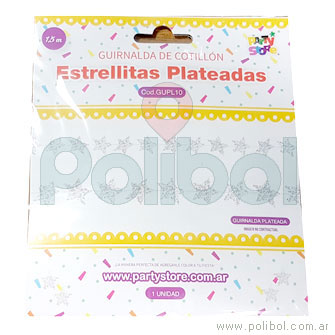 Estrellitas Plateadas Guirnalda