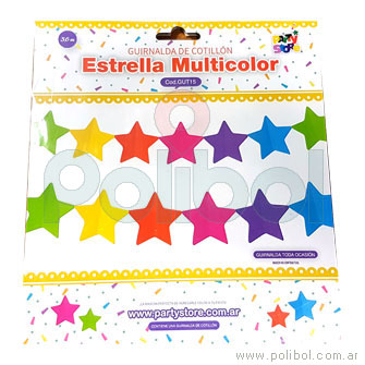 Estrella Multicolor Guirnalda