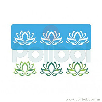 Stencil de Flor de Loto