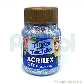 Pintura para tela Plata glitter 202