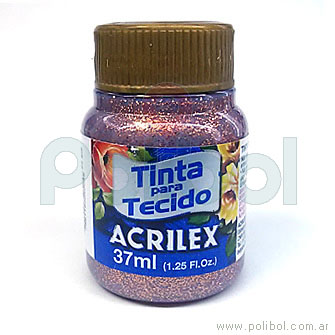 Pintura para tela Cobre glitter 203