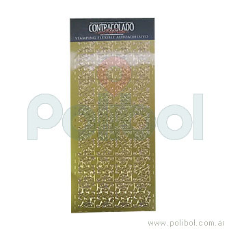 Stamping flexible autoadhesivo color oro N19