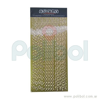 Stamping flexible autoadhesivo color oro N18