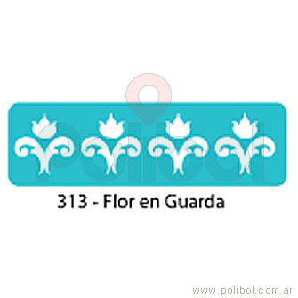 Stencil Flor en guarda