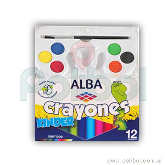 Set de crayones y acuarelas