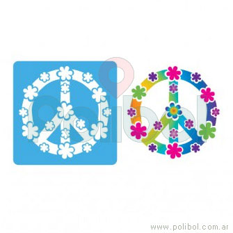 Stencil Simbolo de la Paz