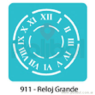 Stencil Reloj grande