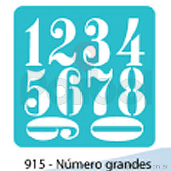 Stencil Numeros grandes