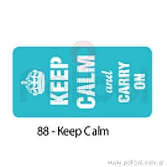 Stencil Keep Calm and carry on
