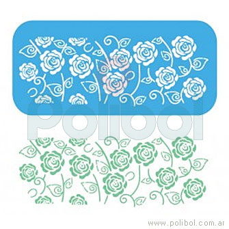 Stencil Trama de flores