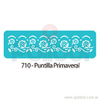 Stencil de Puntilla Primaveral