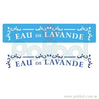 Stencil Eau de lavande