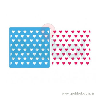 Stencil Corazones