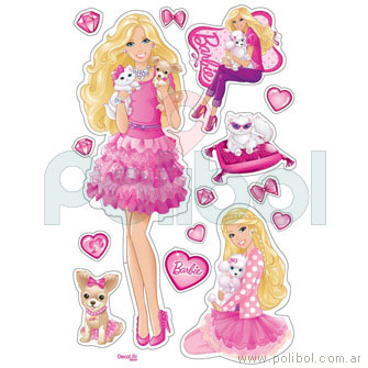 Wallstickers Barbie