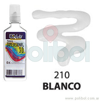 Dimensional 3D Blanco Brillante