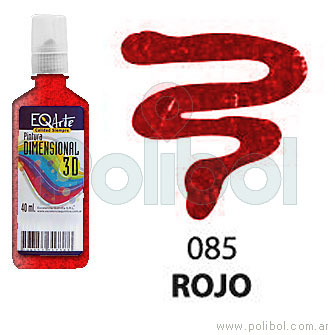 Dimensional 3D Rojo