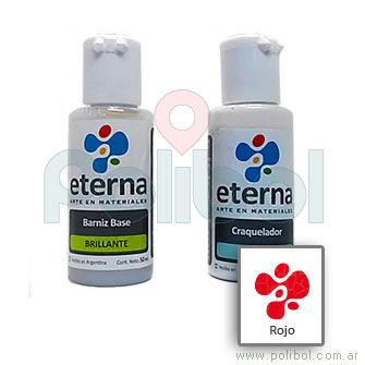 Set Craquelador Rojo con base