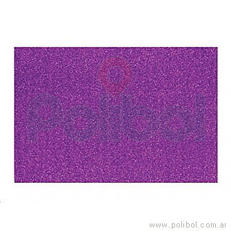 Goma Eva glitter violeta A4